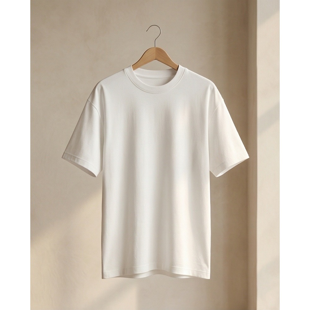 Topshop Mens‎ S  White Relaxed  Short Sleeve Cotton T-Shirt *Makeup Spots* NWT - Picture 2 of 13